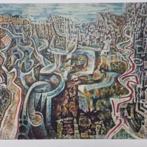 Ν. ΧΑΤΖΗΚΥΡΙΑΚΟΣ ΓΚΙΚΑΣ – ΛΑΒΥΡΙΝΘΟΕΙΔΕΙΣ ΔΡΟΜΟΙ (1964), ΜΕΤΑΞΟΤΥΠΙΑ 60Χ95εκ ΚΩΔ. Μ44