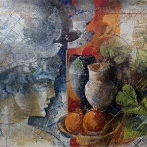 ΓΕΩΡΓΑΝΤΑ Κ.- ΣΥΝΘΕΣΗ, ΛΑΔΙ ΣΕ ΜΟΥΣΑΜΑ, 70Χ100εκ