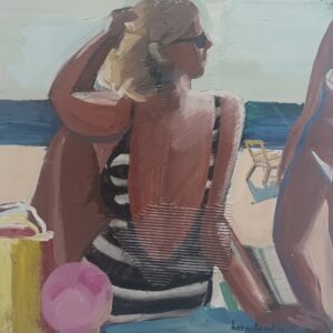 ΚΟΝΤΟΥ - ΓΥΝΑΙΚΑ - ΛΑΔΙ ΣΕ ΜΟΥΣΑΜΑ, 40Χ40εκ