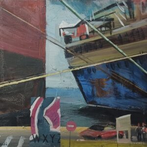 ΚΟΝΤΟΥ - ΠΛΟΙΟ - ΛΑΔΙ ΣΕ ΜΟΥΣΑΜΑ, 50Χ60εκ