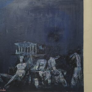 ΚΟΝΤΟΥ - ΑΓΑΛΜΑΤΑ ΣΤΟΝ ΠΑΡΘΕΝΩΝΑ - ΛΑΔΙ ΣΕ ΜΟΥΣΑΜΑ, 80Χ100εκ