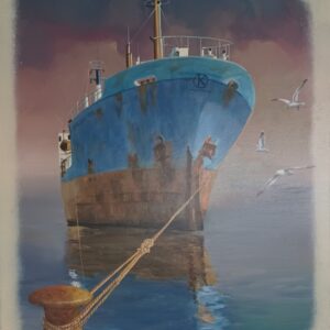 ΚΟΥΡΤΕΣΙΩΤΗΣ Δ. - ΠΛΟΙΟ - ΛΑΔΙ ΣΕ ΜΟΥΣΑΜΑ, 50Χ60εκ