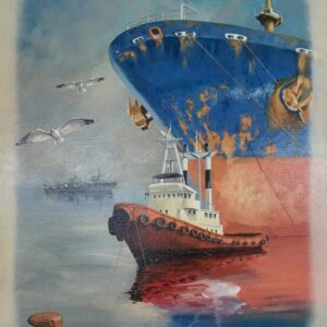 ΚΟΥΡΤΕΣΙΩΤΗΣ Δ. - ΠΛΟΙΟ - ΛΑΔΙ ΣΕ ΜΟΥΣΑΜΑ, 50Χ60εκ