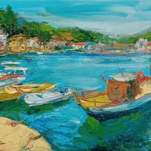 ΜΑΛΑΦΟΥΡΗΣ Ε. - ΤΟΠΙΟ, ΛΑΔΙ ΣΕ ΜΟΥΣΑΜΑ 20Χ30εκ