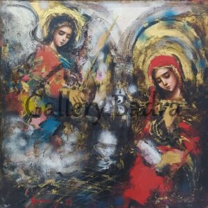 ΓΚΑΤΖΩΝΗΣ Μ. - ΛΑΔΙ ΣΕ ΜΟΥΣΑΜΑ, 80Χ80εκ