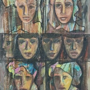 ΜΠΑΔΟΛΑ Ε. - ΠΡΟΣΩΠΑ, ΛΑΔΙ ΣΕ ΜΟΥΣΑΜΑ 70Χ100εκ