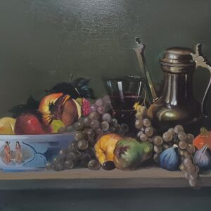 ΠΑΠΑΝΕΛΟΠΟΥΛΟΣ Ι. - ΝΕΚΡΗ ΦΥΣΗ, ΛΑΔΙ ΣΕ ΜΟΥΣΑΜΑ 60Χ80εκ