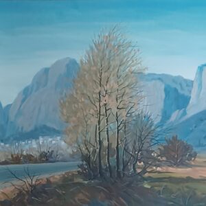 ΣΙΩΖΟΣ - ΜΕΤΕΩΡΑ, ΑΚΟΥΑΡΕΛΑ ΣΕ MDF, 48Χ75εκ